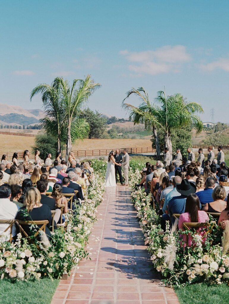 La Lomita Ranch Wedding ceremony in San Luis Obispo