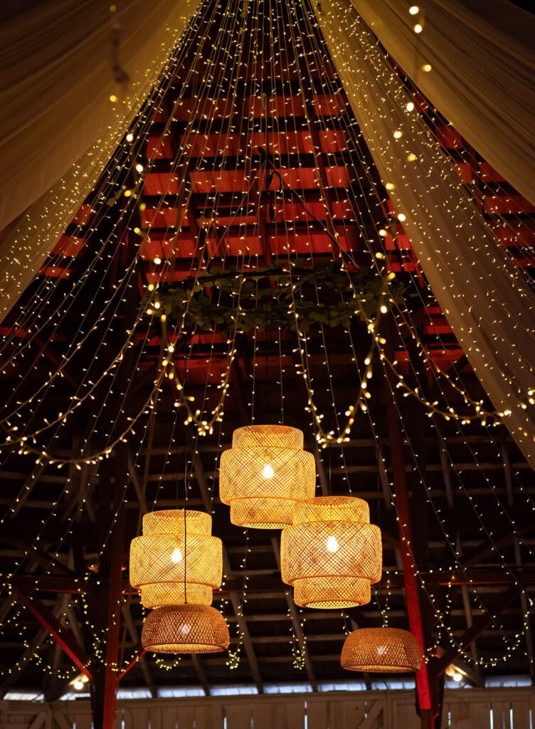 Lighting designed by Central Coast wedding planner