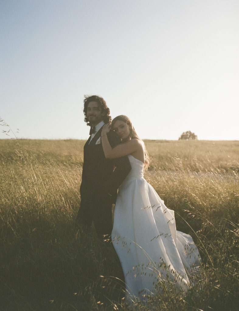 Bride and Groom sunset photo by san luis obispo wedding planner