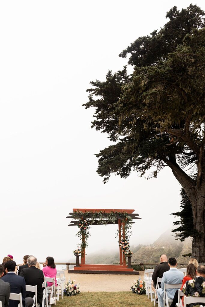 Big Sur wedding ceremony at Ragged Point