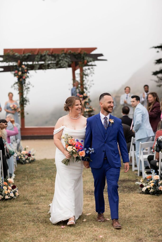 Big Sur wedding ceremony at Ragged Point