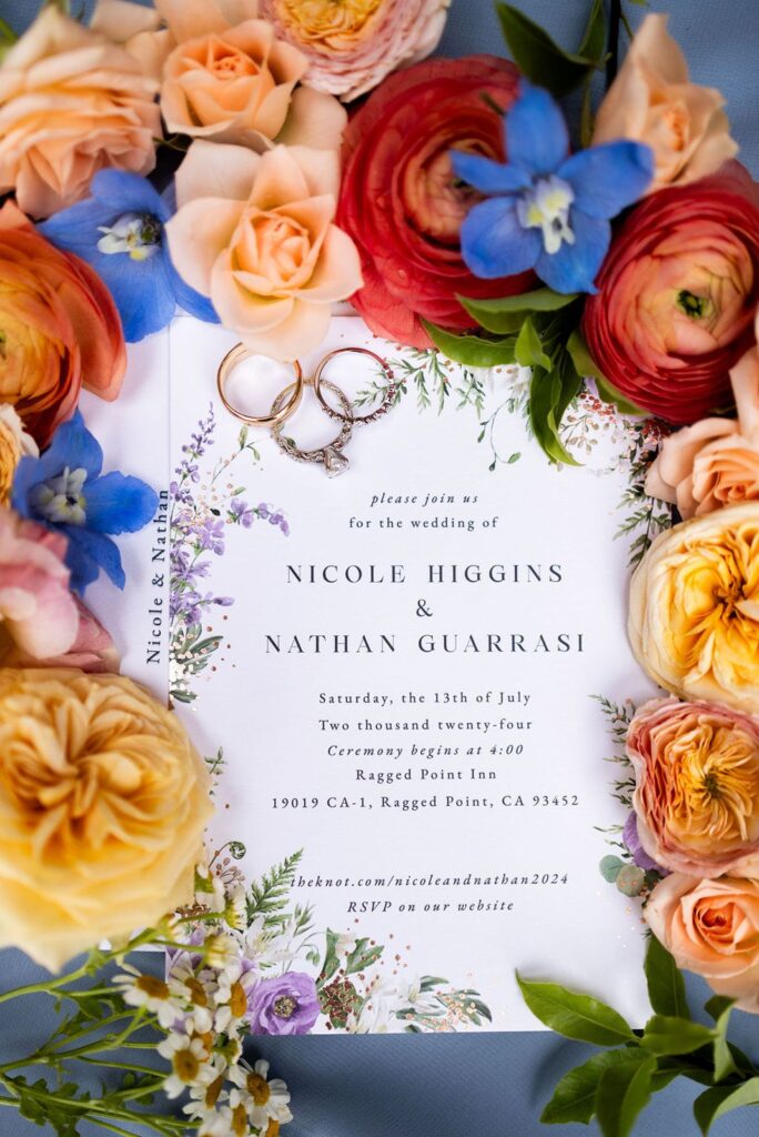 Big Sur Wedding Invitation