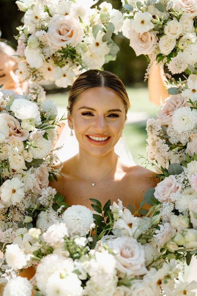 stunning florals designed by Central Coast wedding planner