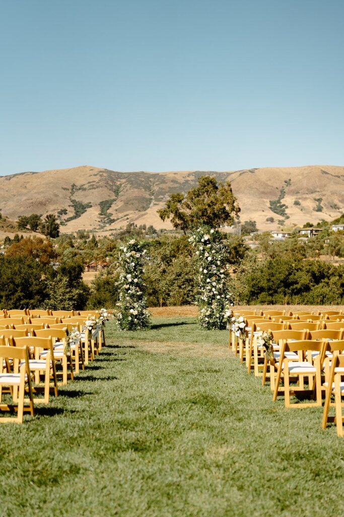 wedding ceremony at Flying Caballos Ranch