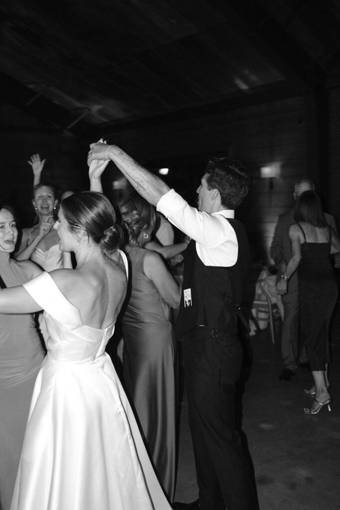 dancing at wedding reception