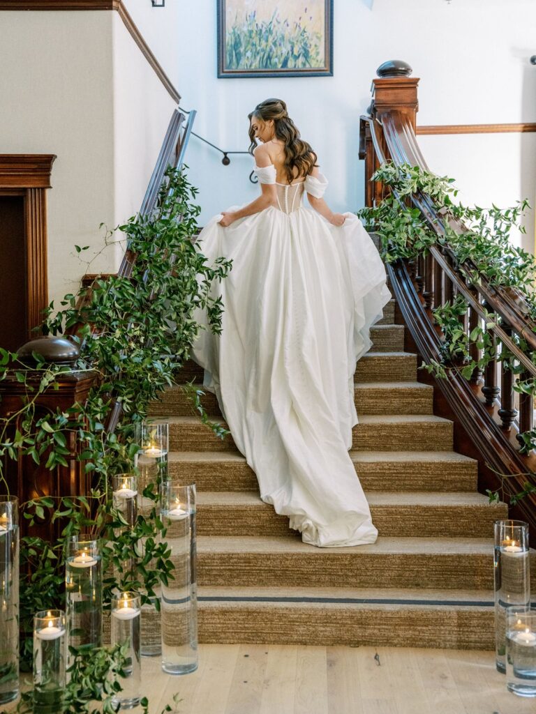 bridal gown chosen by San Luis Obispo Wedding Planner